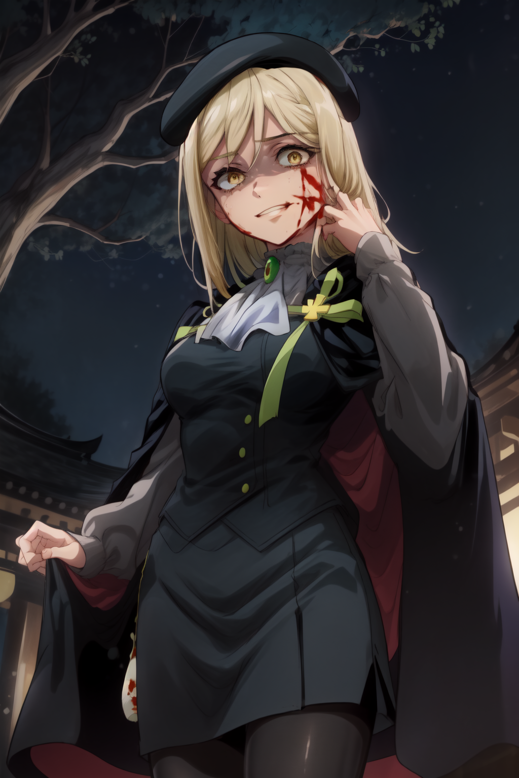 00254-2647230151-masterpiece,best quality,low saturation,1girl,mature female,takano miyo,Miyo,blonde hair,yellow eyes,ascot,uniform,black skirt,c.png
